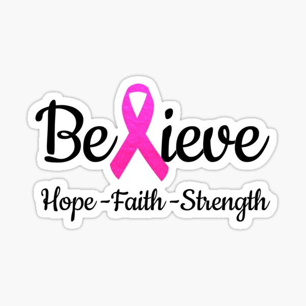 Breast Cancer Support March Rally Activist Ribbon Vinyl Sticker Decal