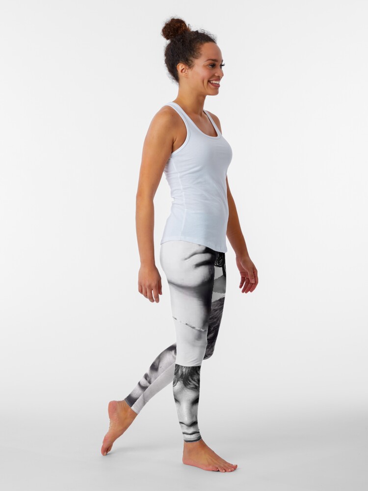 Alternate view of Doors - Jim Morrison Black & White Collage Leggings