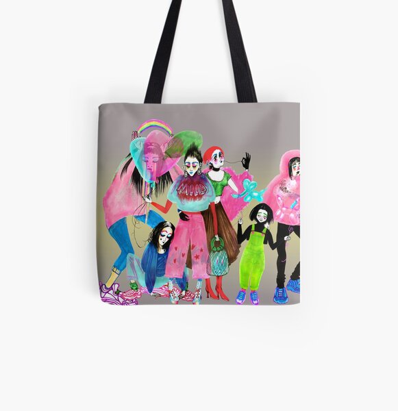 Ladies All Over Print Tote Bag