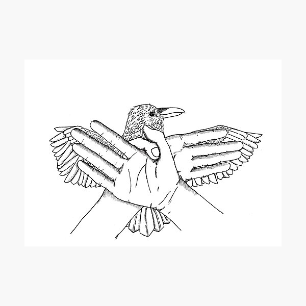 Hand Shadow Sketch Wall Art Redbubble