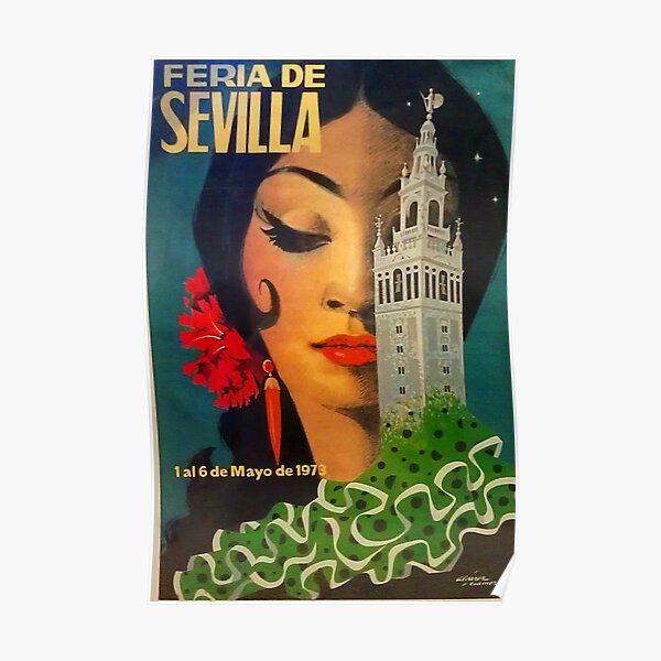 Feria de Sevilla Vintage Print Poster