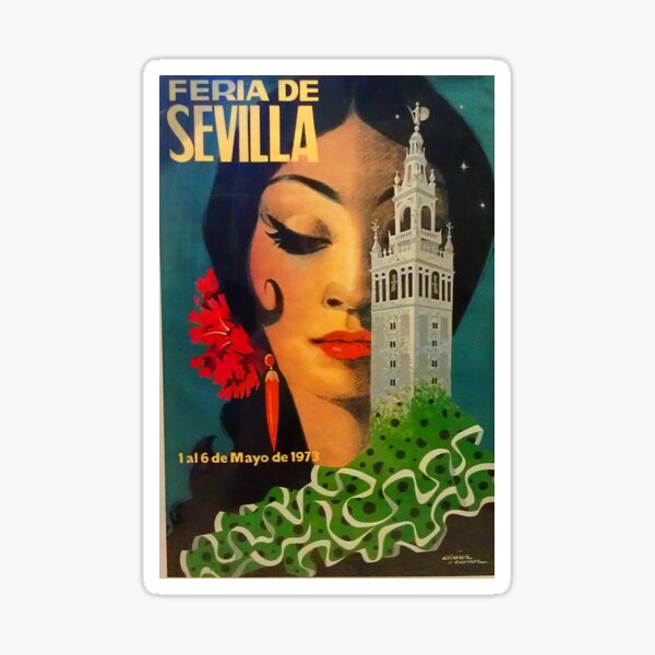 Item preview, Feria de Sevilla Vintage Print designed and sold by Go-Postal.