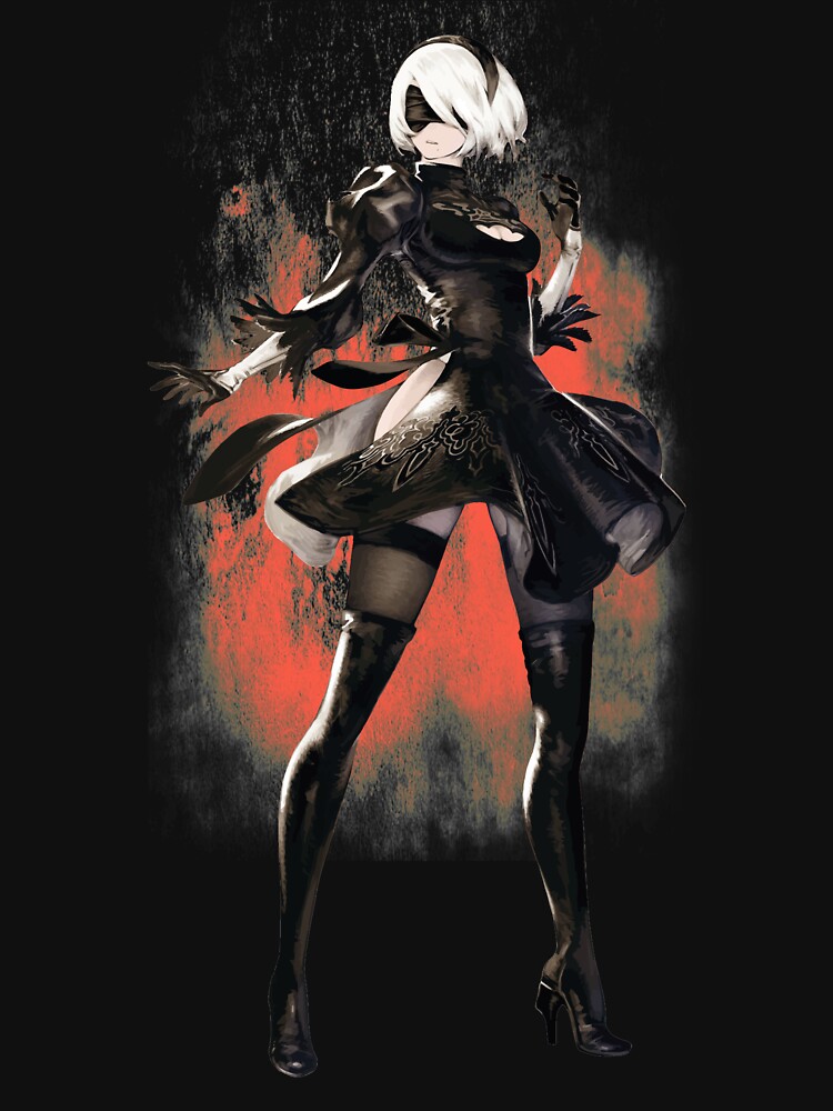 "Nier Automata 2B Design" Tshirt by Persona Redbubble 2b t