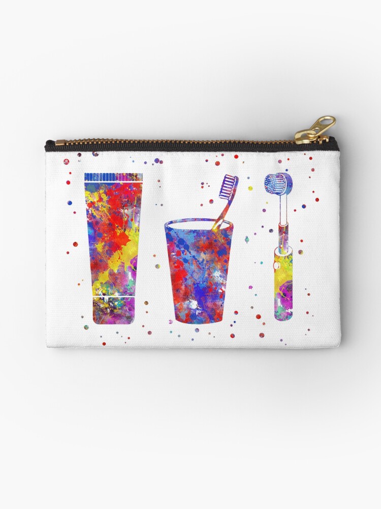 Thumbnail 1 of 4, Zipper Pouch, Dental care tools, dental tools designed and sold by Rosaliartbook.