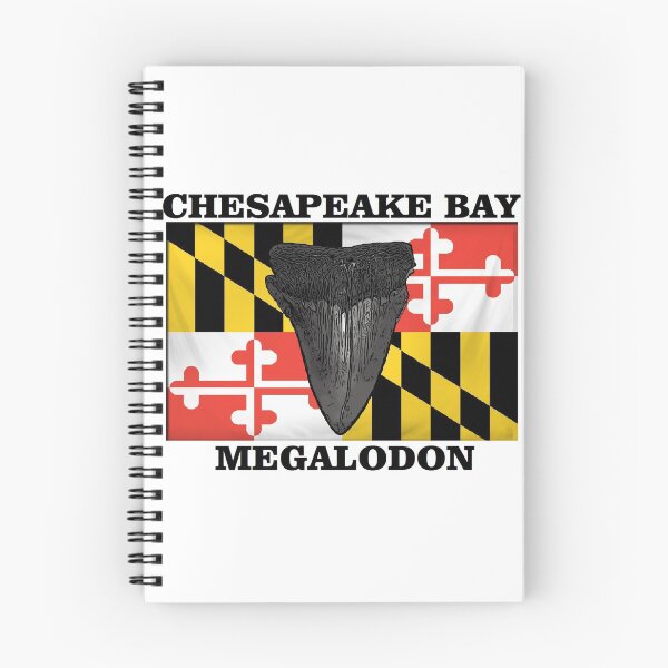 Item preview, Chesapeake Bay Megalodon Sharks Tooth and Maryland Flag designed and sold by baybranded.