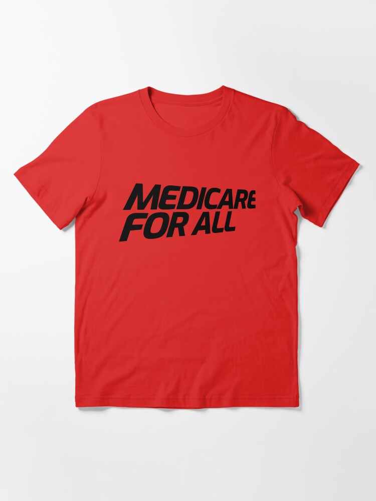 Alternate view of MEDICARE FOR ALL - Perspective (Black Text) Essential T-Shirt