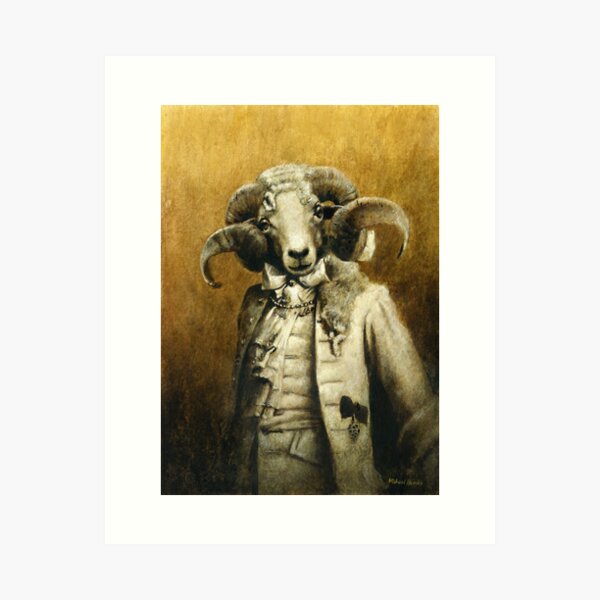 Aperçu de l'œuvre Bélier rococo créée et vendue par mictomart.