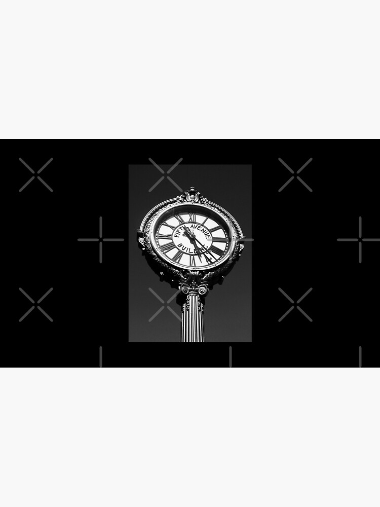 Tick Tock on 5th - Black and White Photography - New York City Art by OneDayArt