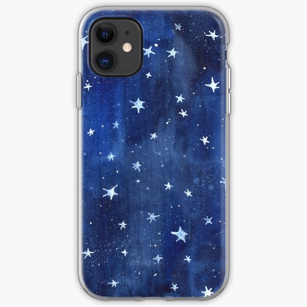 Star Watercolor Illustration iPhone Soft Case