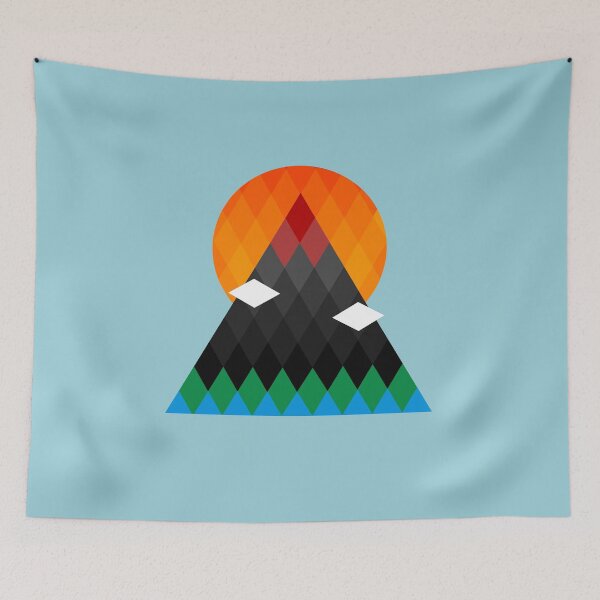 Item preview, Volcano - Poligonal Graphic Design designed and sold by Lumos19 Studio.