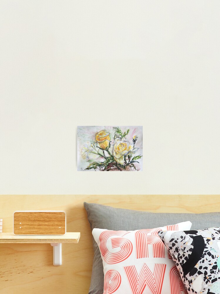 Thumbnail 2 of 3, Photographic Print, Yellow Roses designed and sold by Anthropolog.