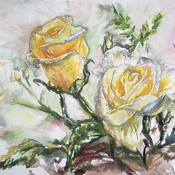 Artwork thumbnail, Yellow Roses by Anthropolog