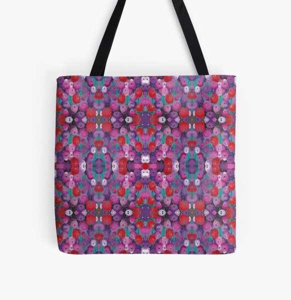 Wildflower Poppy Field All Over Print Tote Bag