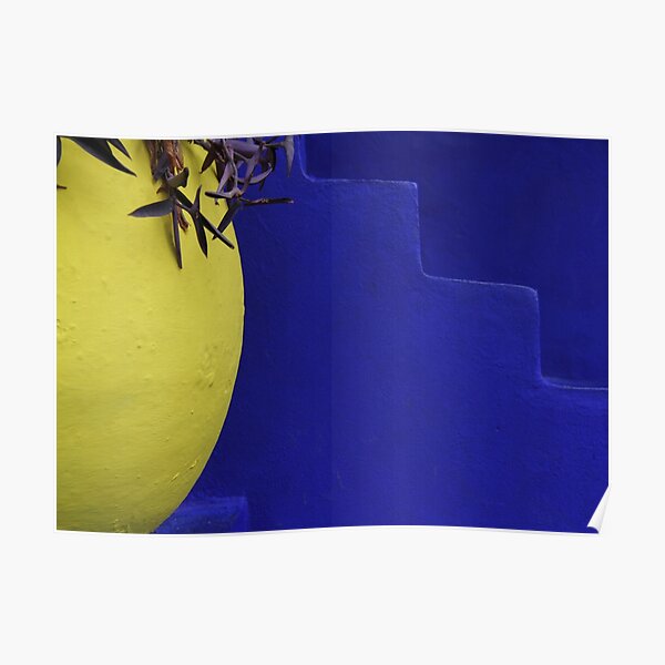 HUGE YELLOW POT (Majorelle Garden, Marrakech,Morocco) Poster