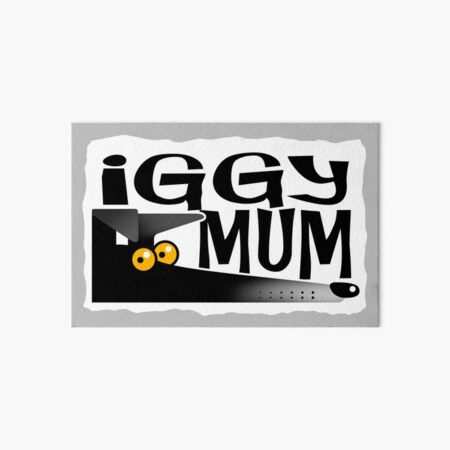 Aperçu de l'œuvre Iggy Mum (noir) créée et vendue par RichSkipworth.