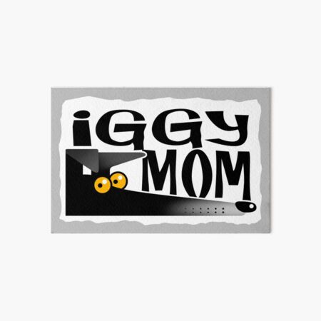 Aperçu de l'œuvre Iggy Mom (noir) créée et vendue par RichSkipworth.