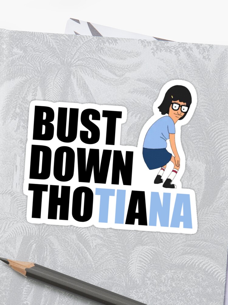 Bust Down Thotiana Sticker By Jbudz17 Redbubble - bust down thotiana sticker