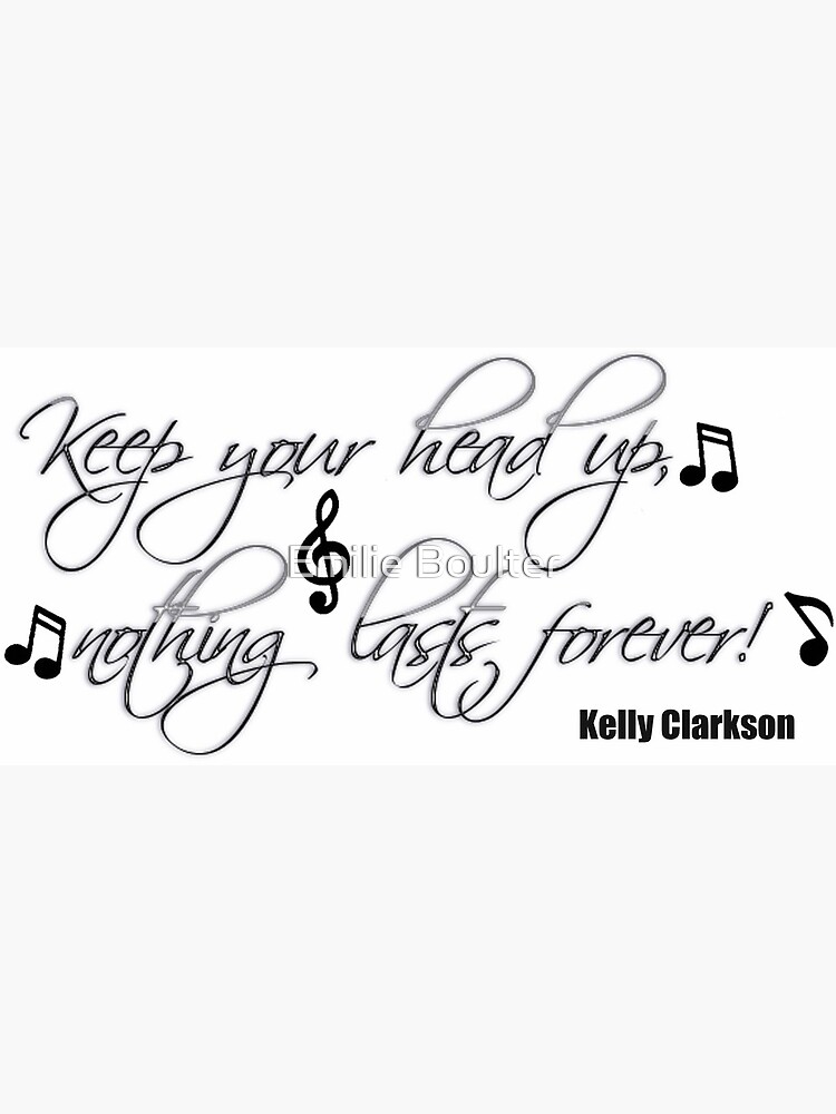 People Like Us Kelly Clarkson Lyrics Postcard By Emilie2199 Redbubble