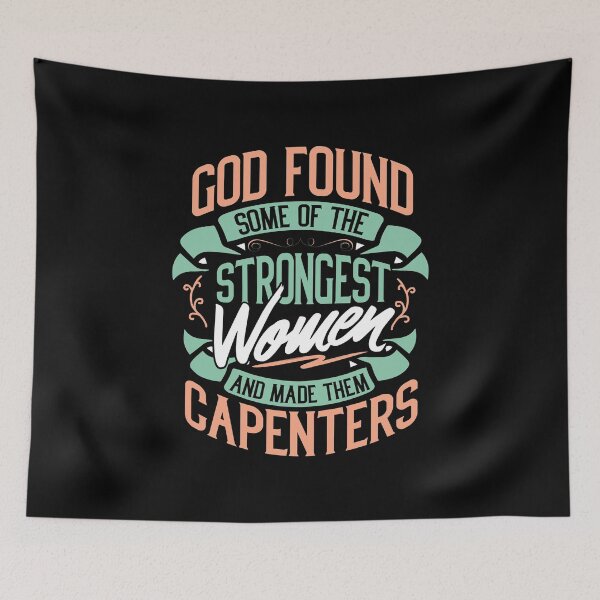 Item preview, Strong Woman Carpenter Profession Gift Idea designed and sold by haselshirt.