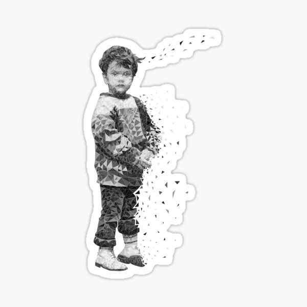Vanishing Girl Sticker