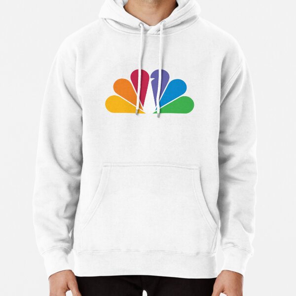 NBC | Peacock Shop Community Logo Fleece Hooded Sweatshirt Grey / SM