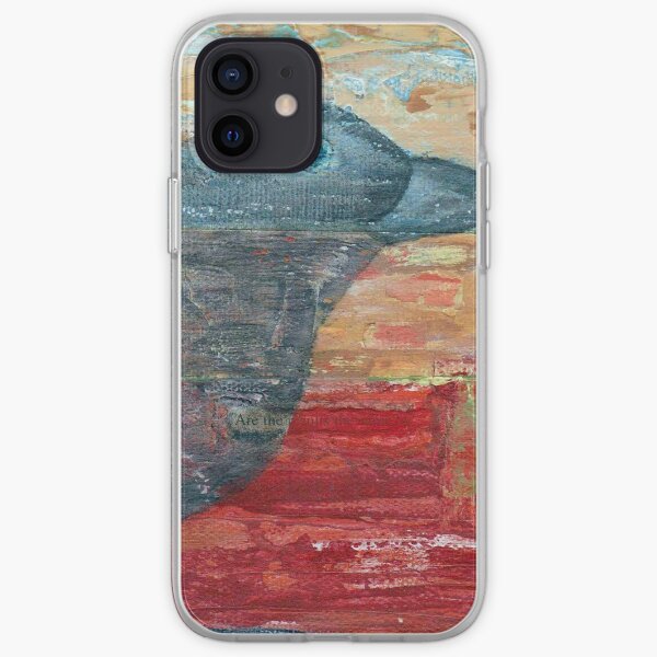 Watchful Raven on Red iPhone Soft Case