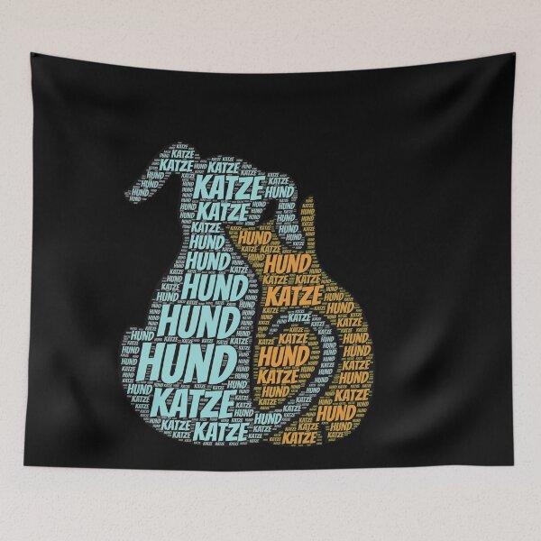 Item preview, Hund und Katze t shirt german as birthday present designed and sold by ProjectsMM.