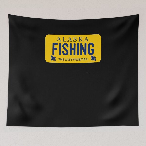 Item preview, Fishing Alaska License Plate  designed and sold by brizodesign.