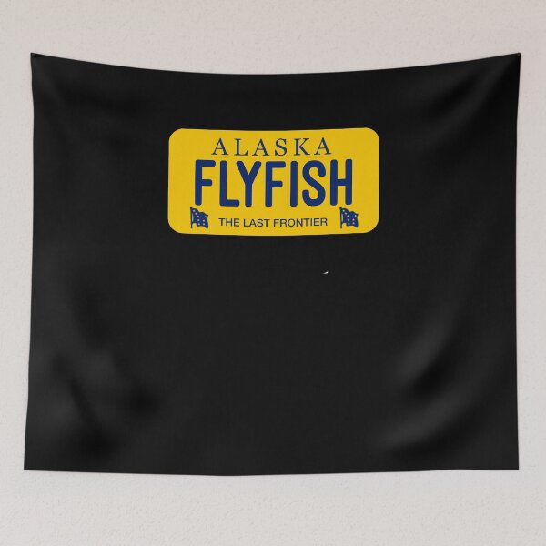 Item preview, Flyfish Alaska License Plate designed and sold by brizodesign.