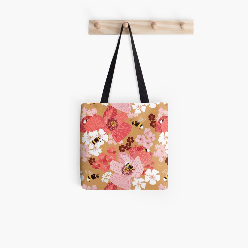 Bumblebees and pollen Tote Bag