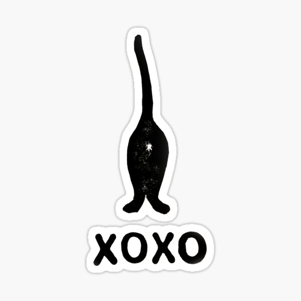 Cat Butt Glossy Sticker