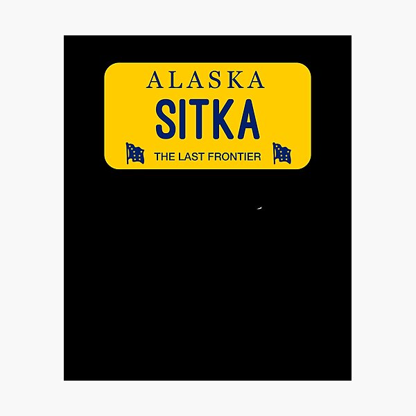 Item preview, Sitka Alaska License Plate City Name designed and sold by brizodesign.