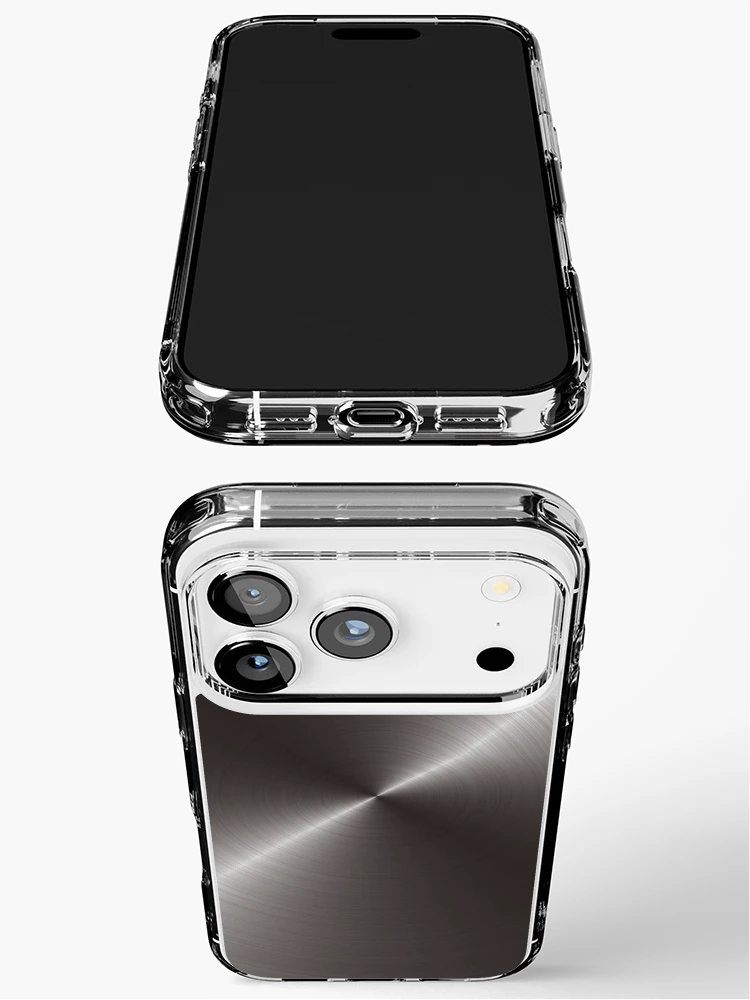 Thumbnail 3 of 5, iPhone Case, Brushed Steel - Grey [Roufxis-Rb] designed and sold by RoufXis.