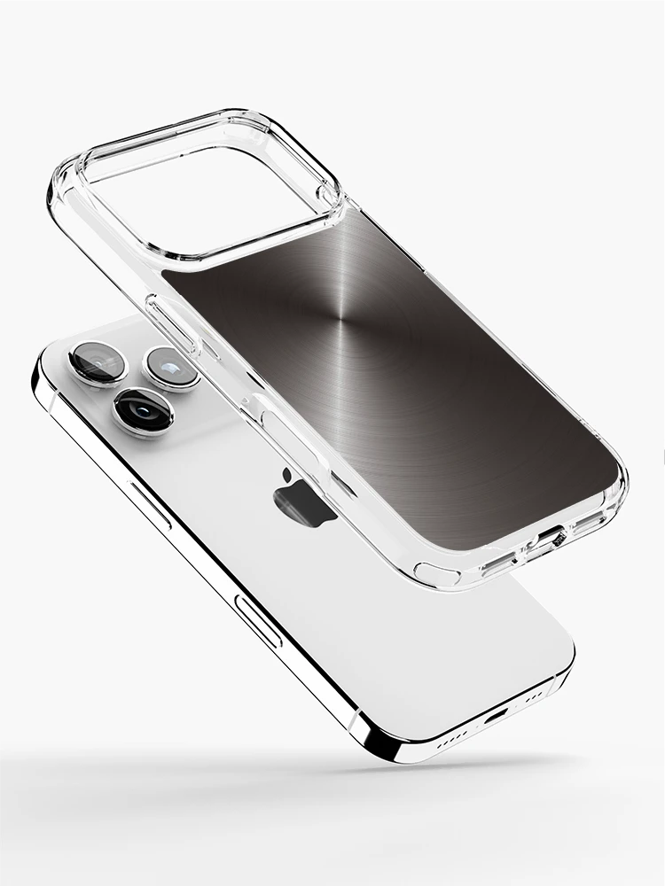 Thumbnail 2 of 5, iPhone Case, Brushed Steel - Grey [Roufxis-Rb] designed and sold by RoufXis.