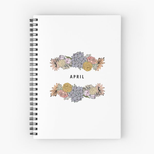 Item preview, APRIL Monthly Journal designed and sold by Lindsey Fletcher.