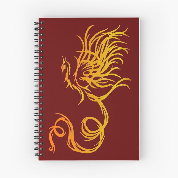 Item preview, Golden Flames Phoenix Tribal Art Gift designed and sold by Jaana Kern.
