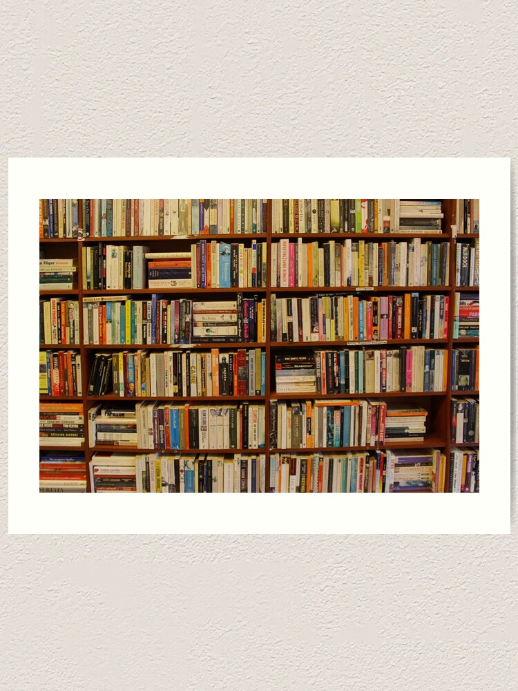 Book Print, Bookshelf Decor, Bookish Wall Art