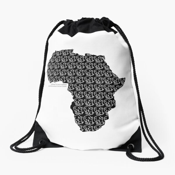Save The Chubby Unicorn Africa Drawstring Bag