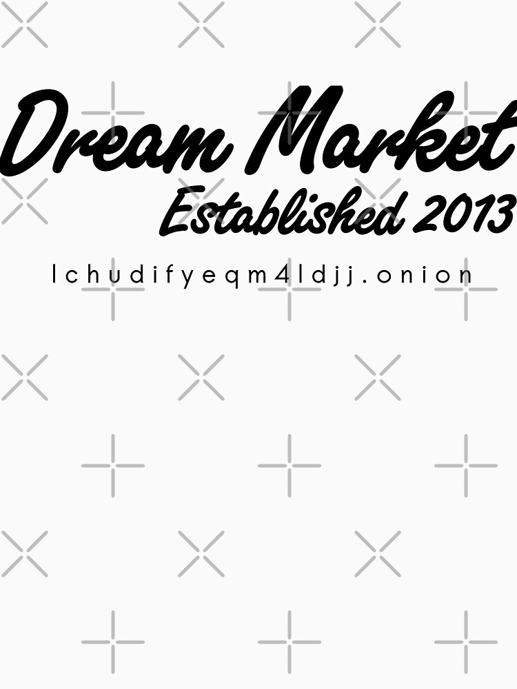Thumbnail 7 of 7, Essential T-Shirt, Dream Market with URL designed and sold by William Pate.