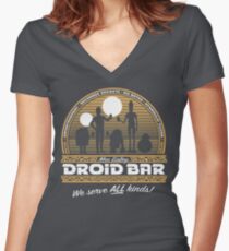 Droid Bar Women's Fitted V-Neck T-Shirt