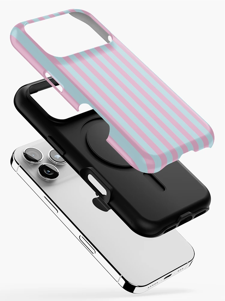 Thumbnail 2 of 4, iPhone Case, Stripes (Pink/Blue) [Roufxis-Rb] designed and sold by RoufXis.