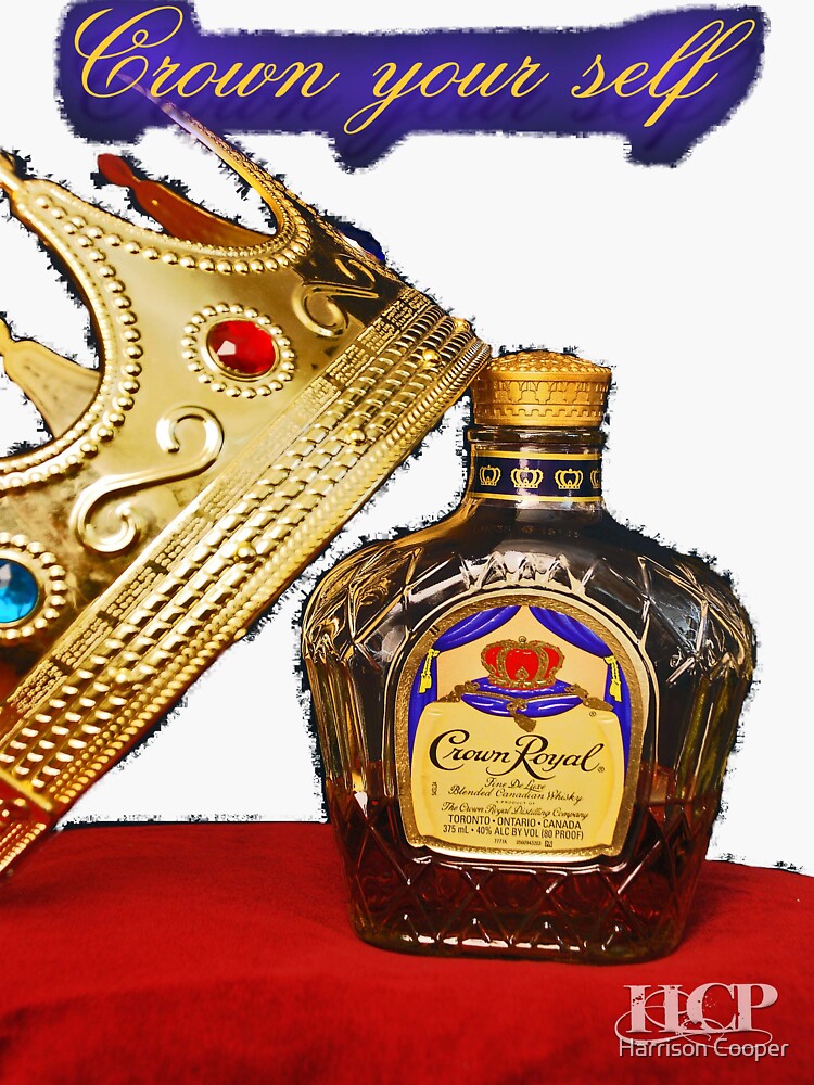 "Crown Royal" Sticker for Sale by Harrison Cooper Redbubble