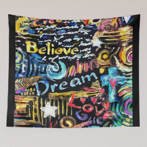 Item preview, Believe Dream Love designed and sold by JeanBFitzgerald.