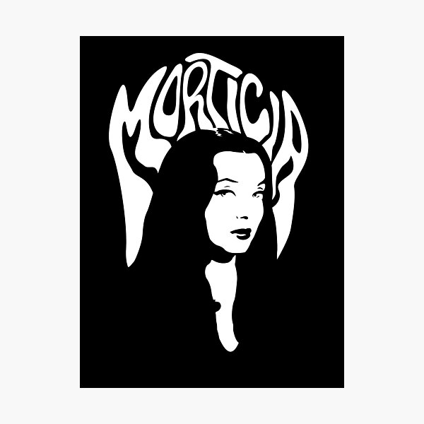 Morticia Addams Photographic Print