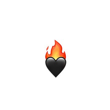 Artwork thumbnail, Flaming Heart Emoji Sticker by Girl Boss Inc.