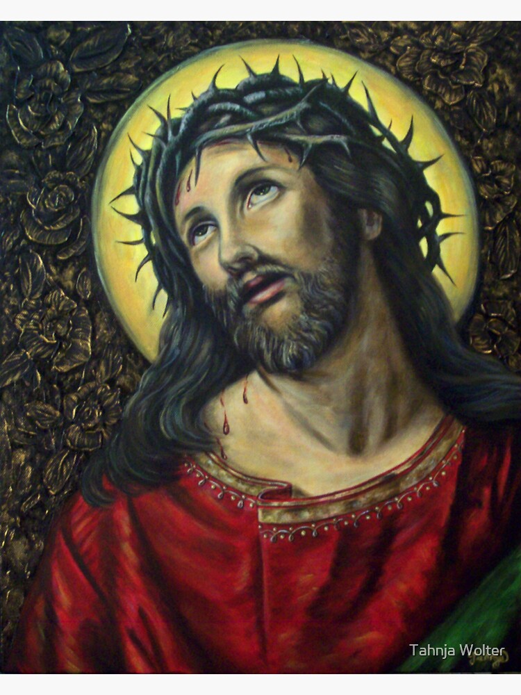 Thumbnail 3 of 3, Sticker, Suffering Christ designed and sold by Tahnja.