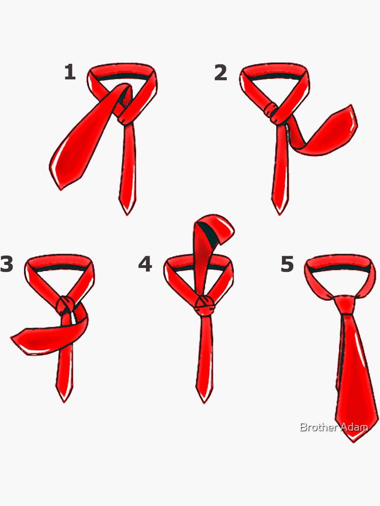 How to Tie THE WINDOR KNOT Sticker