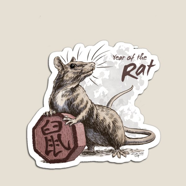 Chinese Zodiac - Year of the Rat Magnet