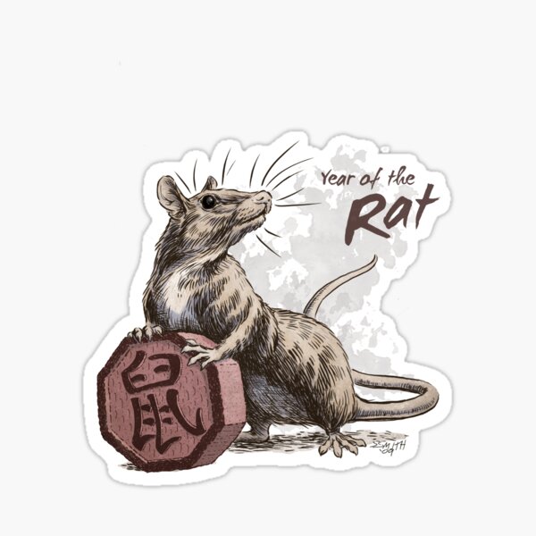 Chinese Zodiac - Year of the Rat Sticker