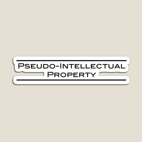 Item preview, Pseudo-Intellectual Property - Black Lettering designed and sold by Ron Marton.